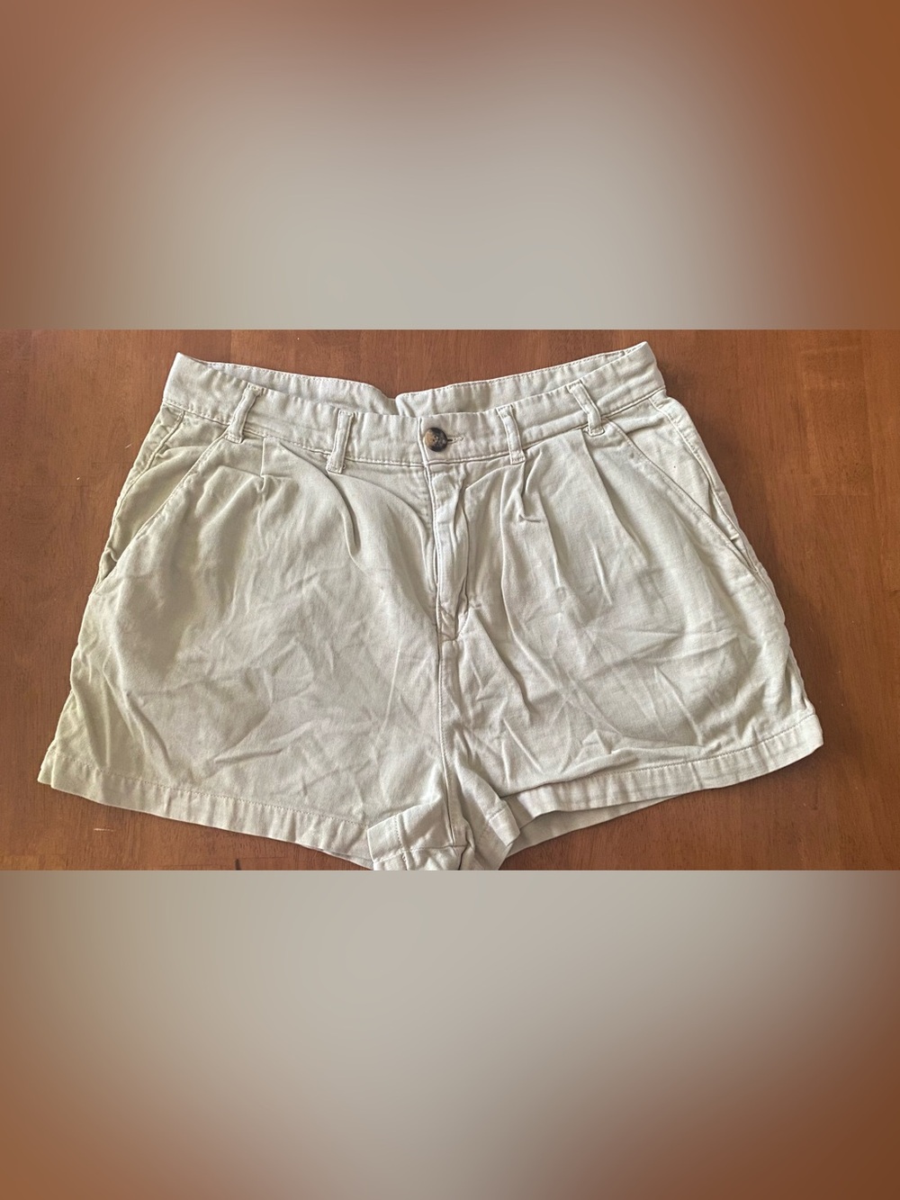 Free People Natural Beige Shorts